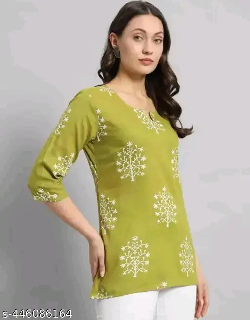 Short Viscose Kurti For Women