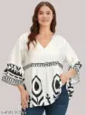 Womens rayon printed top