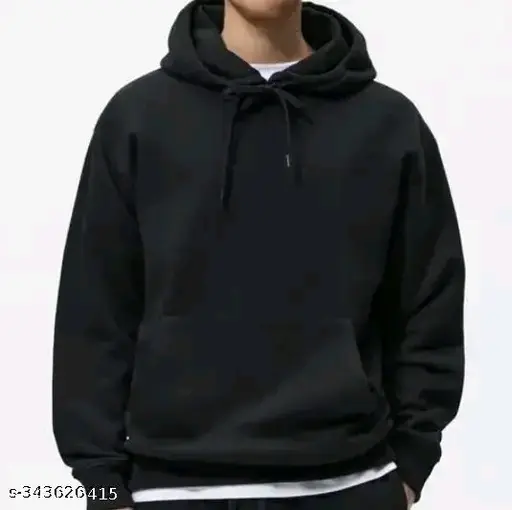 Black men's hoodie