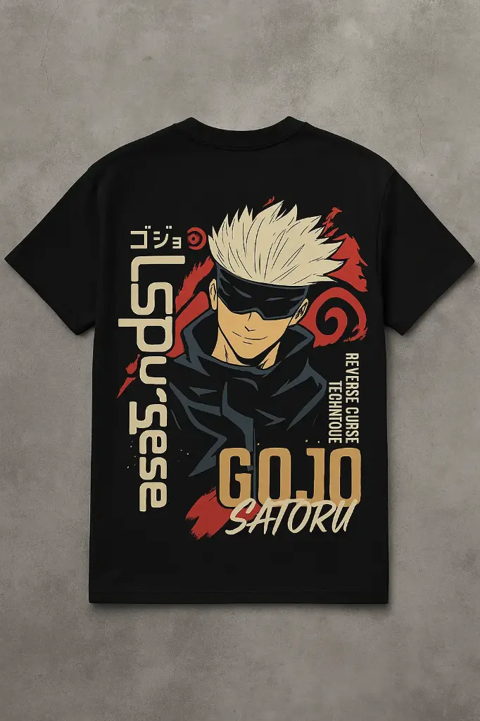 Saturo Gojo Anime High Quality Tshirt