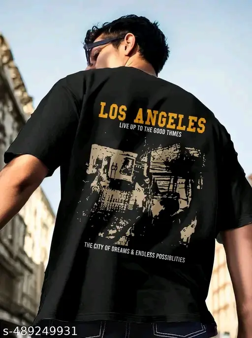 Cotton men's oversize tshirt