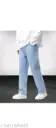 Baggy jeans for mens sky-blue colour